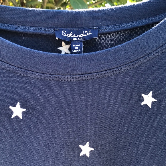 Splendid Star Embroidered long sleeve Sweatshirt - Picture 6 of 13